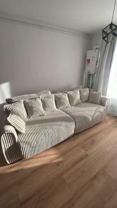 Coltar / canapea extensibila size 290cm - pat 245x180 | arcuri pocket