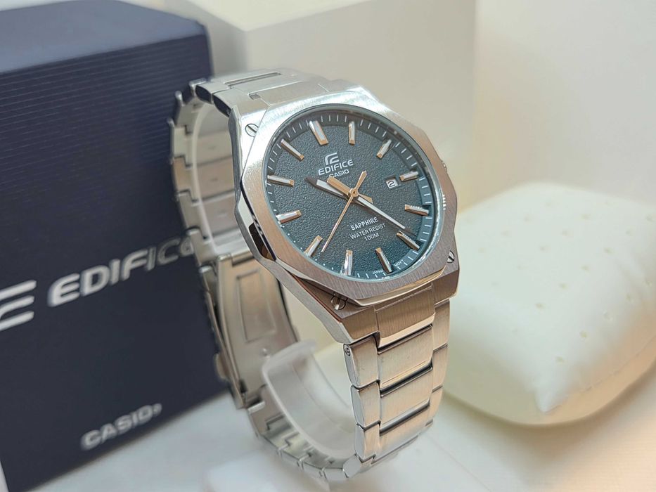 Ceas Barbati, unisex CASIO Edifice Saphire , EFR s108d-3av verde , NOU, Original,Garantie 2 ani