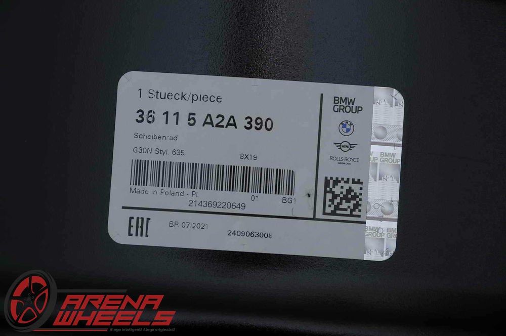 Jante Noi 19 inch Originale BMW Seria 3 4 5 6 7 8 G20 G30 G32 G11 R19