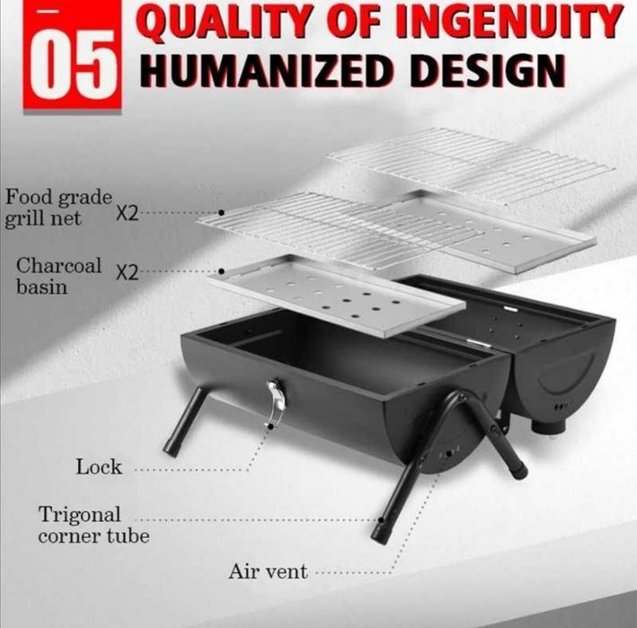 Къмпинг скара BBQ / Преносима скара Барбекю