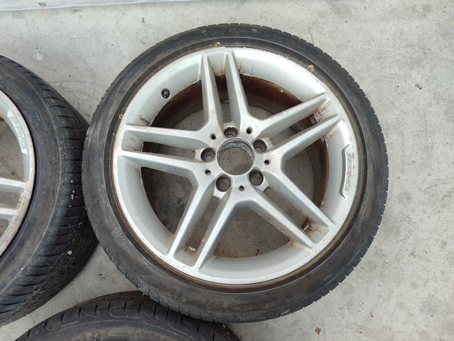 Set 3 Jante aliaj R17 225/45R17 / 245/40R17 5x112 Mercedes-Benz C W204 7.5JX17H2 / 8.5JX17H2 2011 / [2007-2014] / (12D)