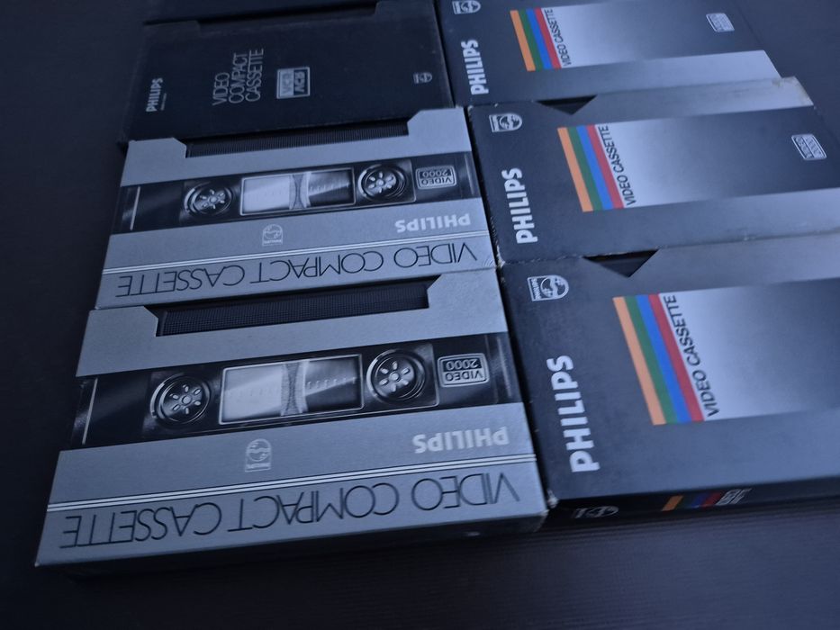 Vând lot 10 casete video 2000 VCC Philips,240,360,480minute cu filme