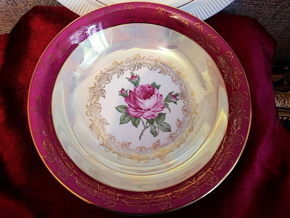 Винтаж: тарелка Конаково и большая салатница Айзенберг ( с утратами)