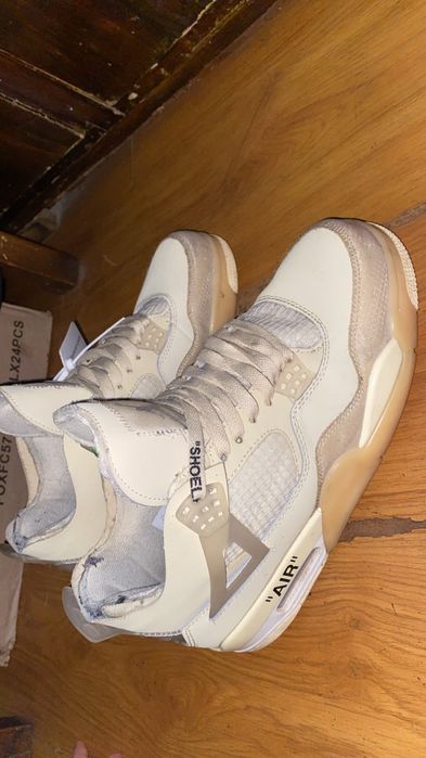 Vand jordan 4 off withe orignali