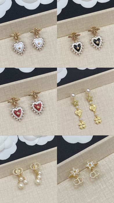 Обеци на Dior различни модели