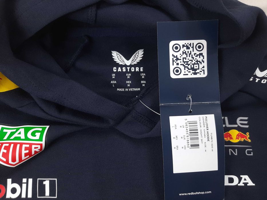 Red Bull Racing F1 Teamline Hoodie - Оригинален мъжки суитшърт