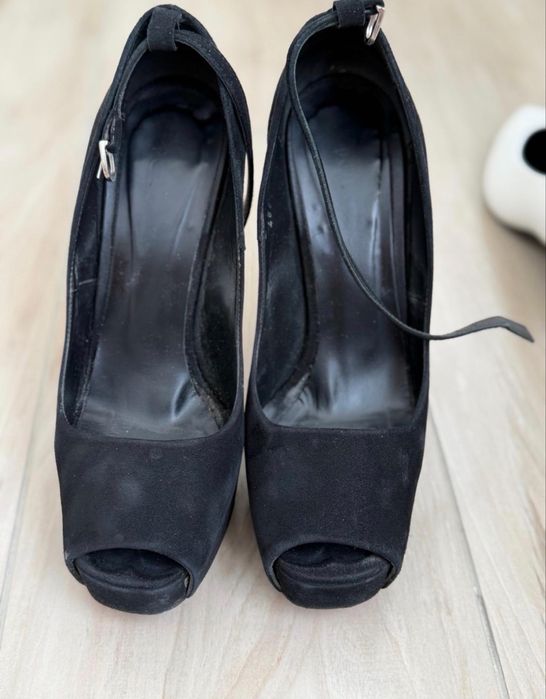 Туфли черный замшевый