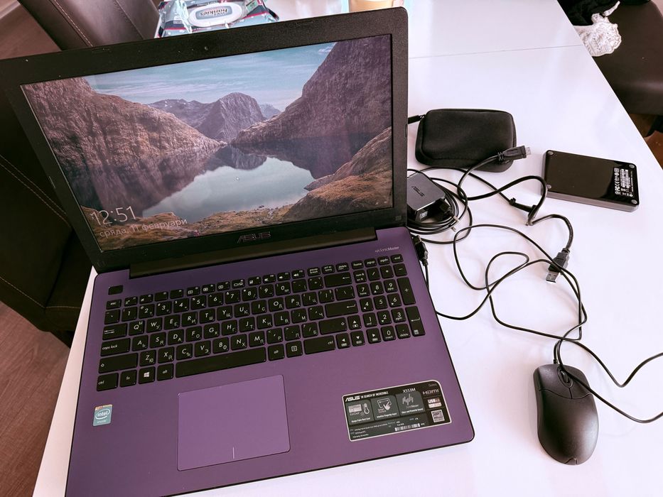 ASUS X553M + 480 GB SSD + мишка