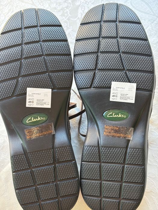 НОВИ Чисто нови Мъжки обувки Clarks Northfield Кафяви Естествена Кожа 43 номер