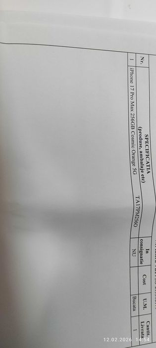 iPhone 17 ProMax 256GB Cosmic Orange 5G