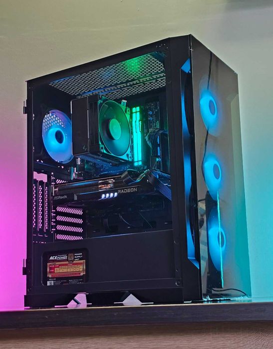 RX 9060XT/Ryzen 5-5500/SSD 512GB/RAM 16GB/Чисто Нов+Гаранция