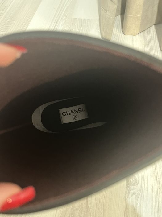 Chanel rain boots