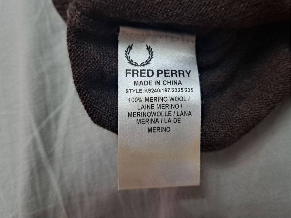 Fred Perry-Ориг.пуловер Мерино!