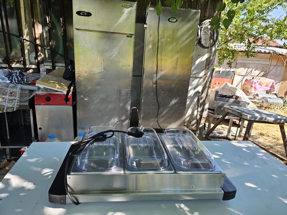 Бен-мари топло със сух нагревател отдолу  със три гастронорми