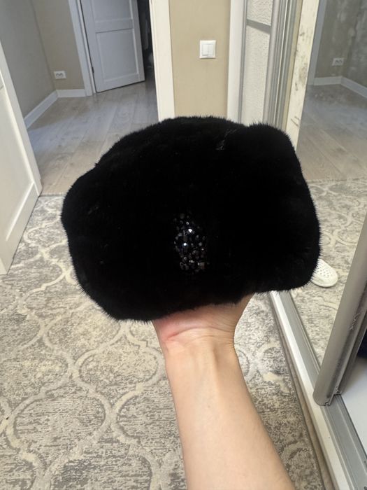 Шапка норкавая  черная