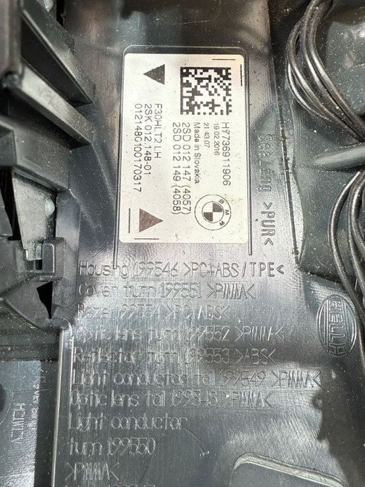 Stop tripla haion stanga 2017 bmw 318i sport seria 3 lci f30 1.5 benzina cod oem 63217369119