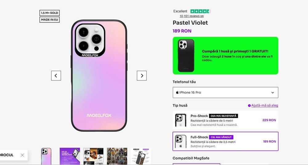 Husa MOBILFOX Iphone 16 pro