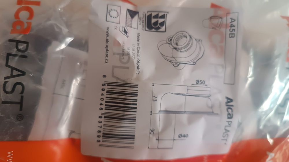 Сифон для писуара ALCA PLAST A45B