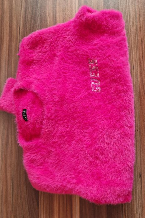 Пухкав пуловер Guess, тренчкот-сако на Desiqual