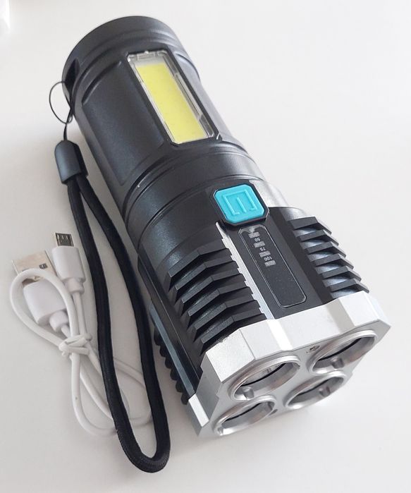 Lanterna cu 4 leduri frontale