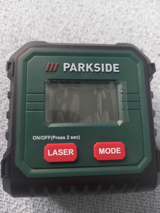 Telemetru laser cu bandă de măsurare parkside