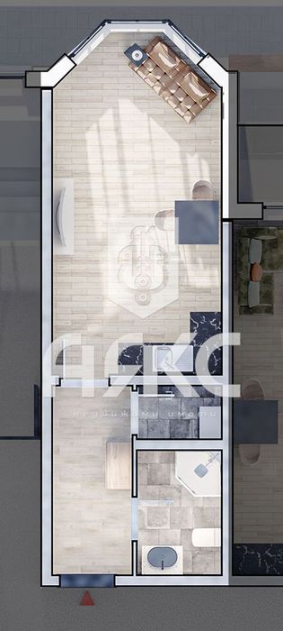 Продава се Едностаен апартамент в София, Люлин 10 - 48 кв.м за 872 €/кв.м - Снимка #1