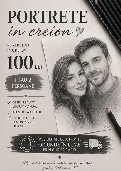 Portret cadou pentru cineva drag