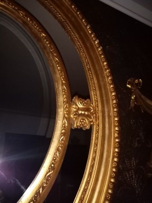 Oglinda de dimensiuni mari in stil francez rama structura din lemn mas