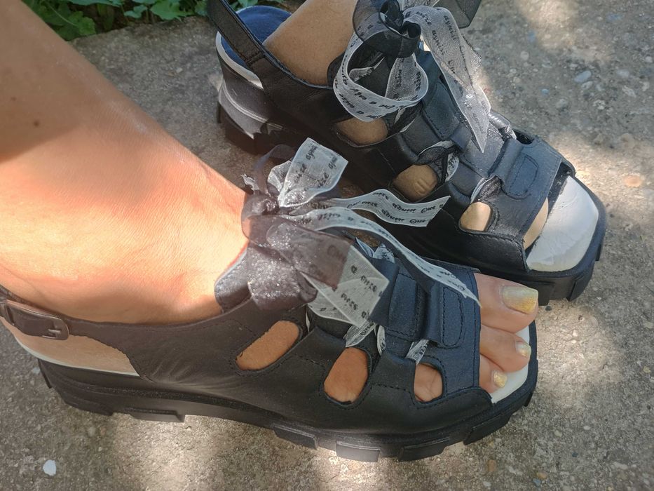 Естествена кожа сандали 40 номер