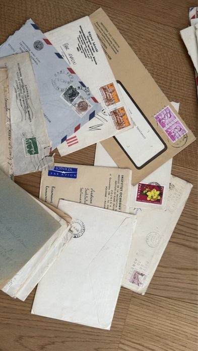 Scrisori vechi cu timbre - 50 plicuri, perioada comunista