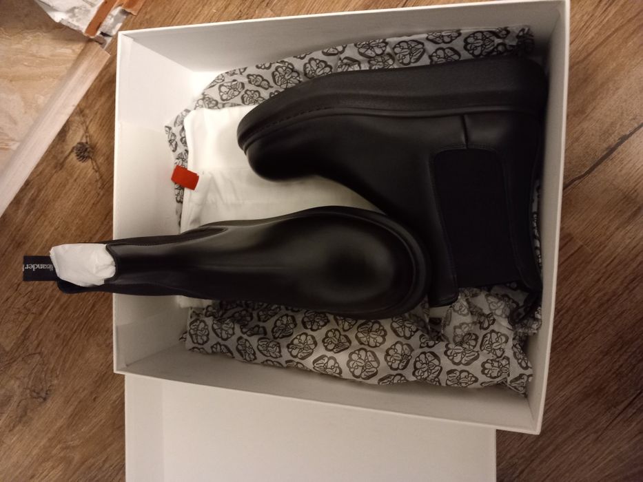 Ghete Alexander McQueen Hybrid negre
