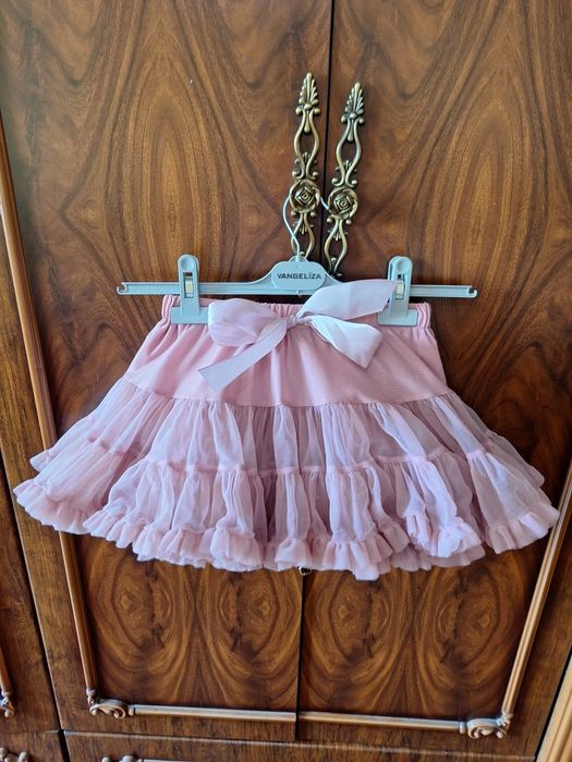 Детская юбка в сеточку