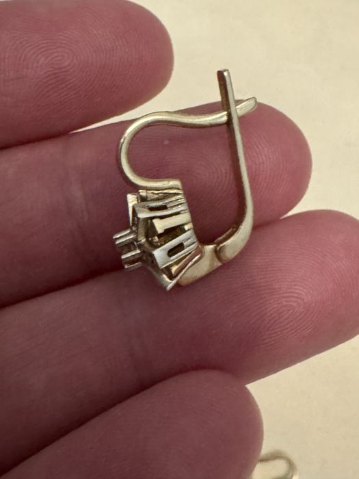 Сырға жүзік бриллиант алтын