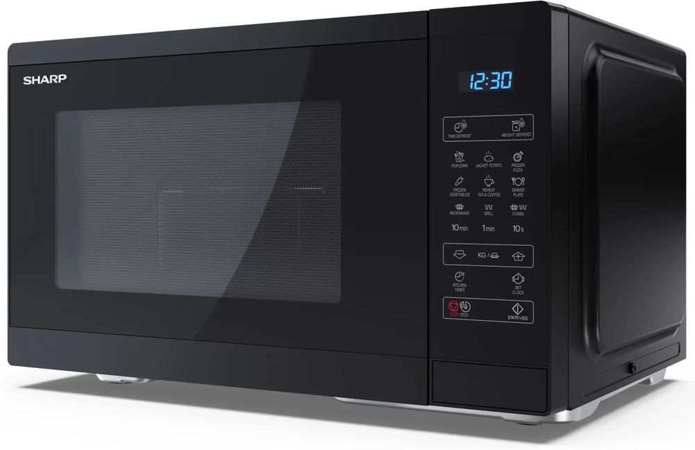 Микровълнова фурна Sharp, черен, 900 W, 25 литра