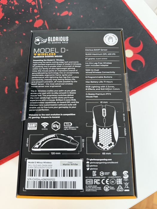 Mouse gaming Glorious Model D- Wireless