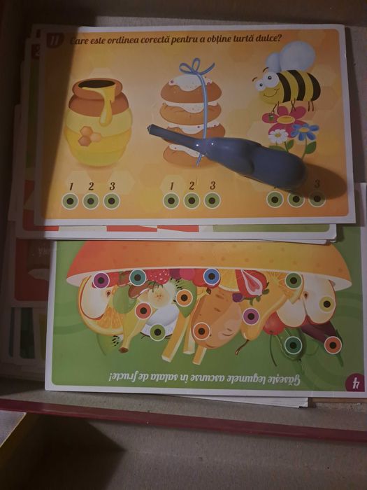 Set de constructie-motricitate fina, joc de atentie, set de intrebari