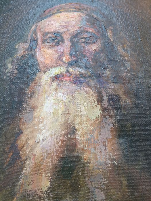 Tablou „Cap de evreu” – ulei pe pânză, după N. Grigorescu (S. Zacon, 2009)