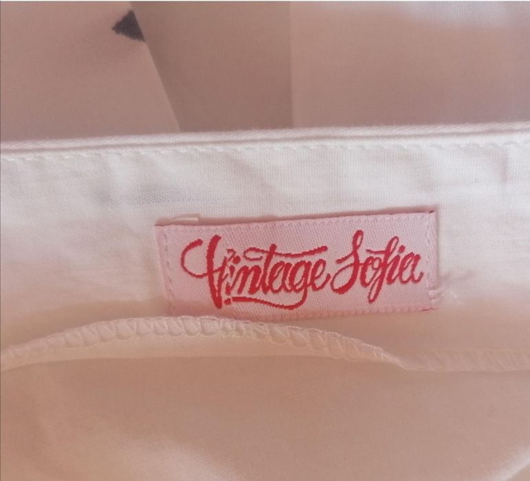 Vintage бяла рокля в стил 50те