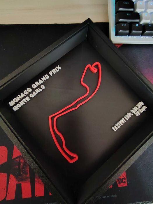 3D рамка Monaco GrandPrix – персонализиран подарък за фен на Формула 1