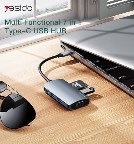Aдаптер хаб 7+1 usb