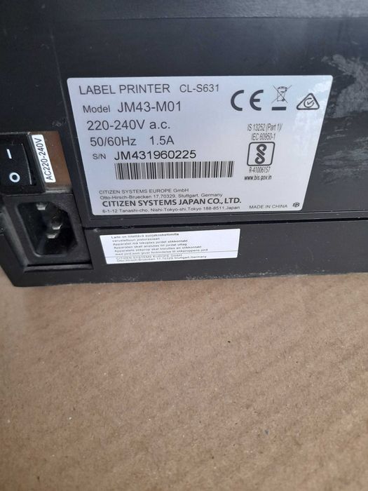 Лейбъл / Етикетен принтер CITIZEN CL-S631