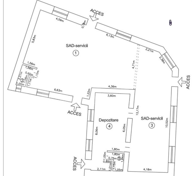 Spatiu comercial de inchiriat, 100 mp, Calea Bogdanestilor