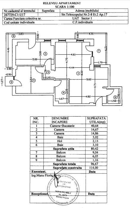 AVIATIEI, Particular, 3 Camere 2 Băi, Terasă + 2 Balcoane, 97 mp, Bloc Nou, Parcare Inclusă, Metrou, 229000 €