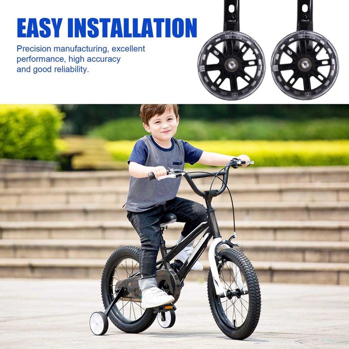 KAKOWELY Комплект помощни колела за детски велосипеди  и звънец