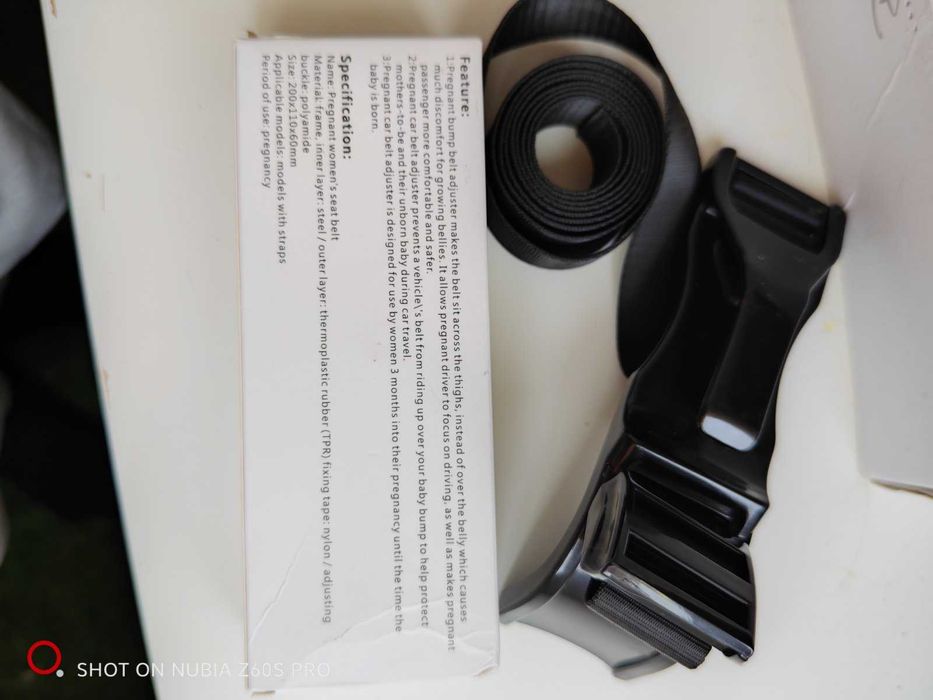 Car seat belt for pregnant woman