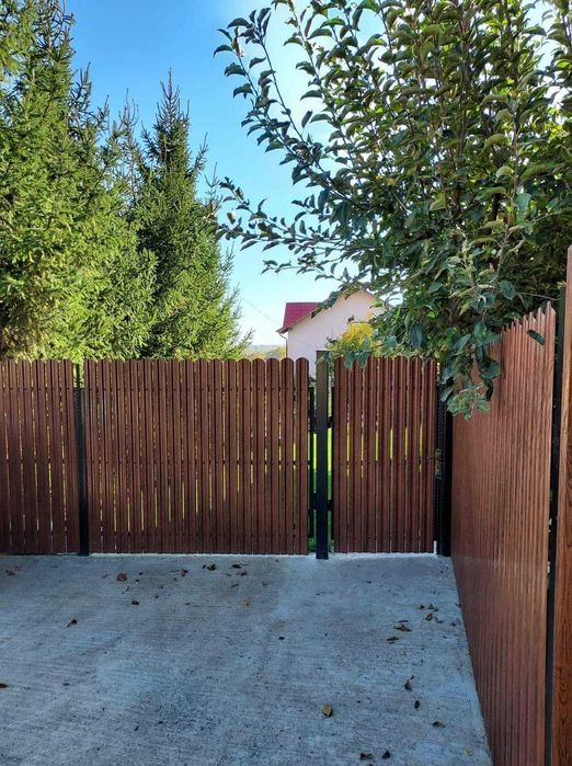 Garduri din sipca metalica, panou stil jaluzele si alte modele