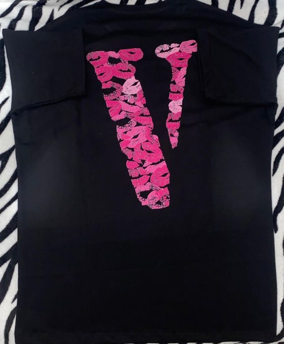 Tricou oversize unisex cu imprimeu VLONE KISS