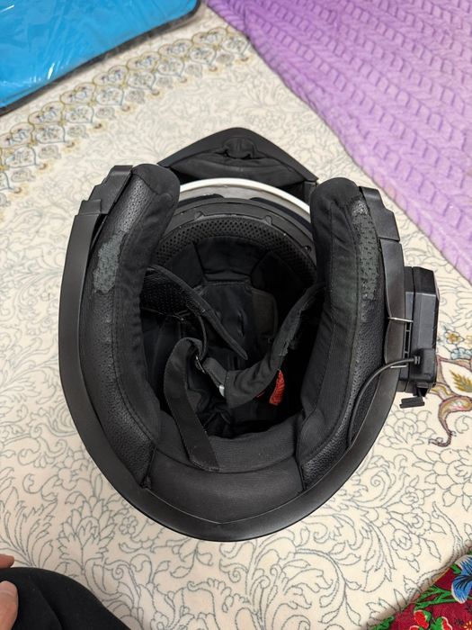 Шлем мото с гарнитурой