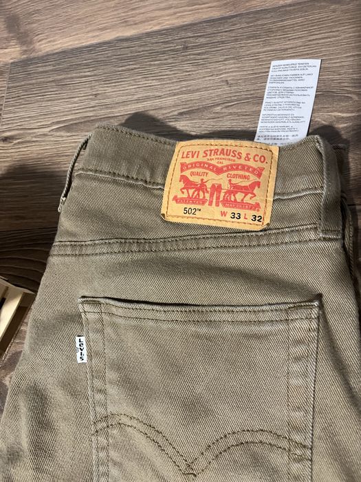 Blugi Levi's strauss 502 regular taper green 33W 32L