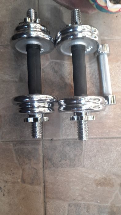 Haltere 2x 4 kg plus una mica 1 kg